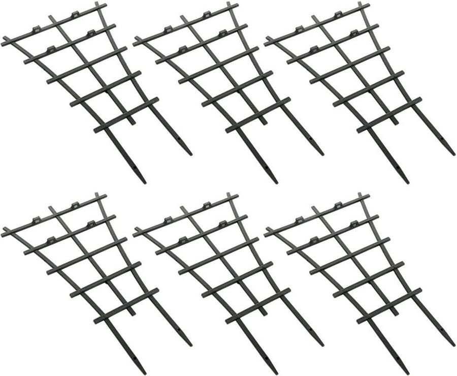 Ondersteuning voor klimplanten Klimrek voor planten PP-plantenstengelondersteuning 6 stuks Tuinplanten Bloemensteunframe Rotanplanten Clematis Morning Klimrek planten