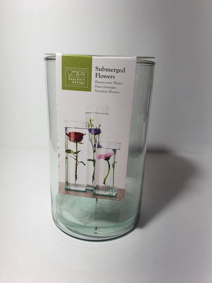 Merkloos Sans marque Onderwaterbloemenvaas S Gerecycled Glas