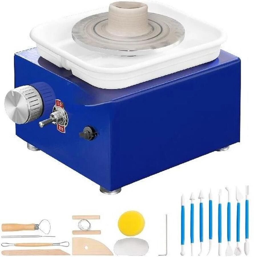 Onderweg online ottenbakken Boetseertafel Draaischijf Boetseerschijf Pottenbakkersschijf Pottenbakken draaischijf Klei Keramiek gereedschap 300 RPM