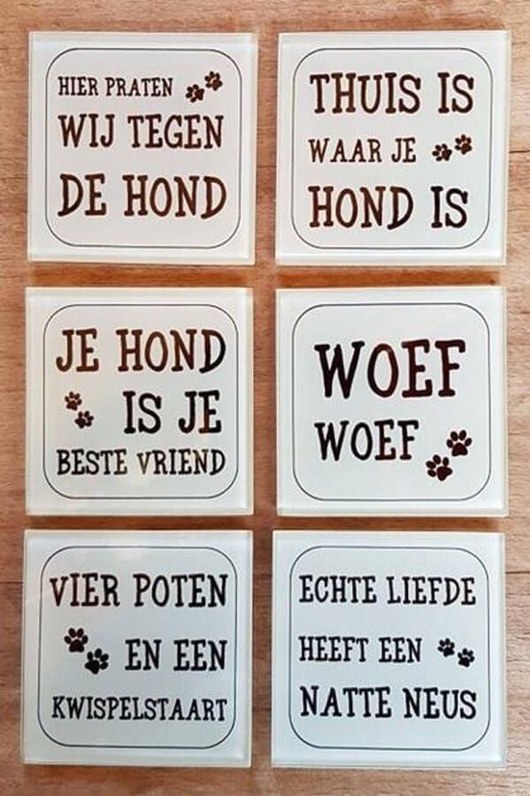 Onderzetter hond-tekst