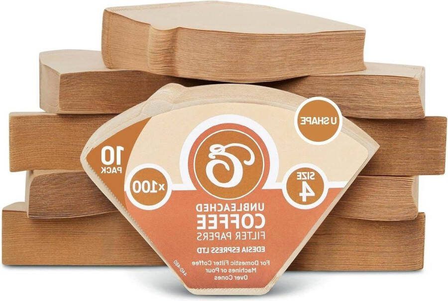 Ongebleekte papieren koffiefilters 1000 stuks