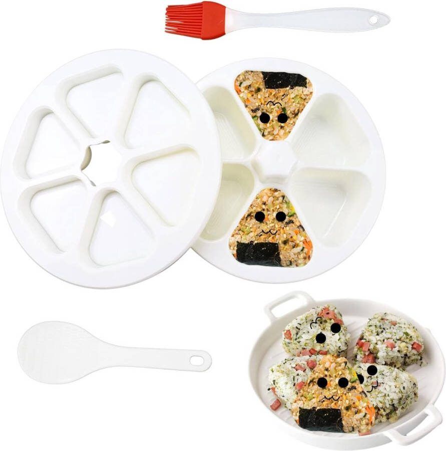 Onigiri Maker Sushi Onigiri Nigiri Sushi Japanse Onigiri Sushi Maker Form Diy sushi maker set Geeignetfür Küche DIY Kochen Bento Zuhause Restaurant Camping