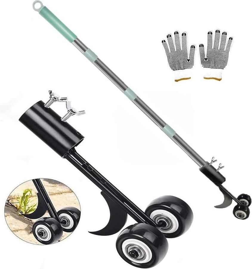 Onkruidsteker handmatige broeder worteljager tuingereedschap 125 cm lange stang haakmachine tuinen trottoirs wieden weed cutter