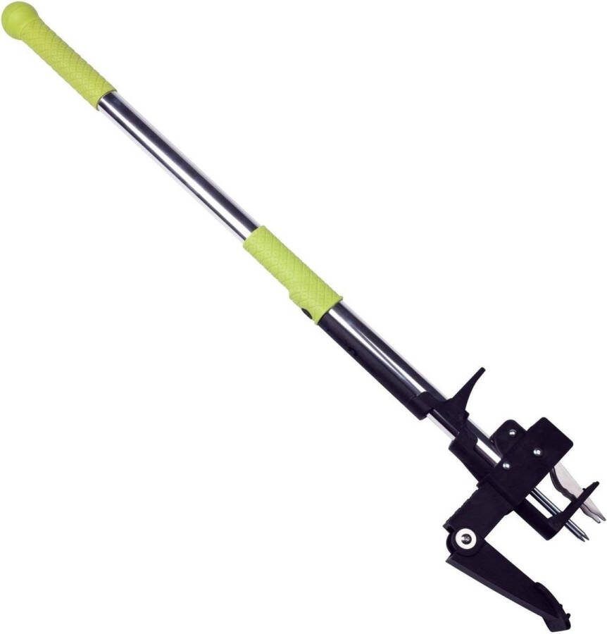 Onkruidsteker roestvrij staal 4 klauwen tuingereedschap aluminium handgreep 103 cm