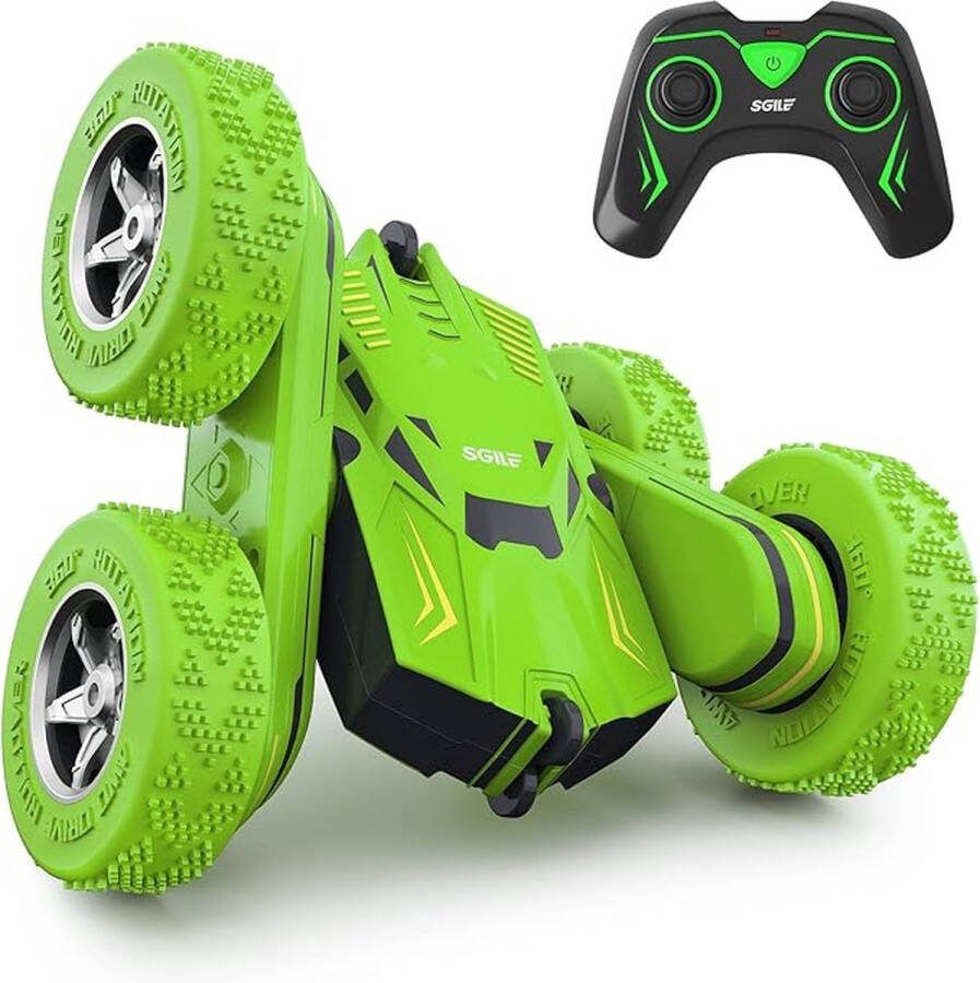 RC Stuntcar Afstandsbestuurbaar 2.4GHz Schakelketting & Wielen Race Auto voor Buiten Binnen Convert 360° Rotatie Speelgoed voor Jongens en Meisjes
