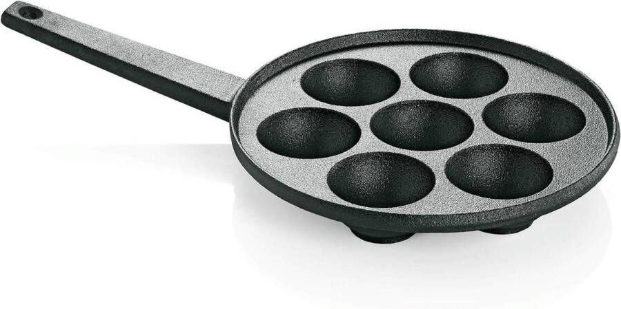 Oogpan met 7 verdiepingen voor poffertjes slakken Takoyaki Ebelskiver Liwanzen vormpjes 3526 007 Gietijzeren pan Poffertjes pan