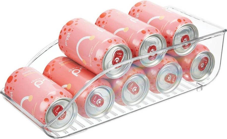 Opbergbak voor blikjes Keuken accessoire en bergruimte Voorraadkast lades en koelkast schappen Maximaal negen blikjes Hoogwaardige HTML content blikjeshouder koelkast