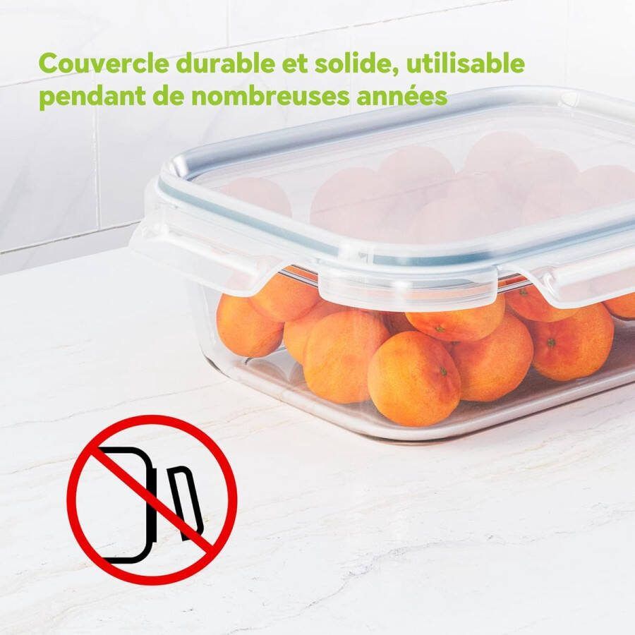 Opbergbakken Bijkeuken (Transparant) Set Koelkast-organizer set of 3