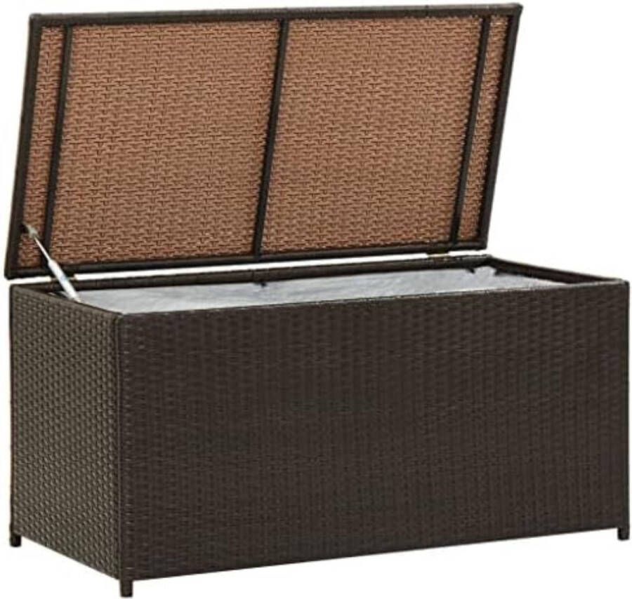 Opbergbox Buiten Opbergbox Tuin Opbergkist Tuin Opbergkist Buiten Bruin 100 x 50 x 50 CM