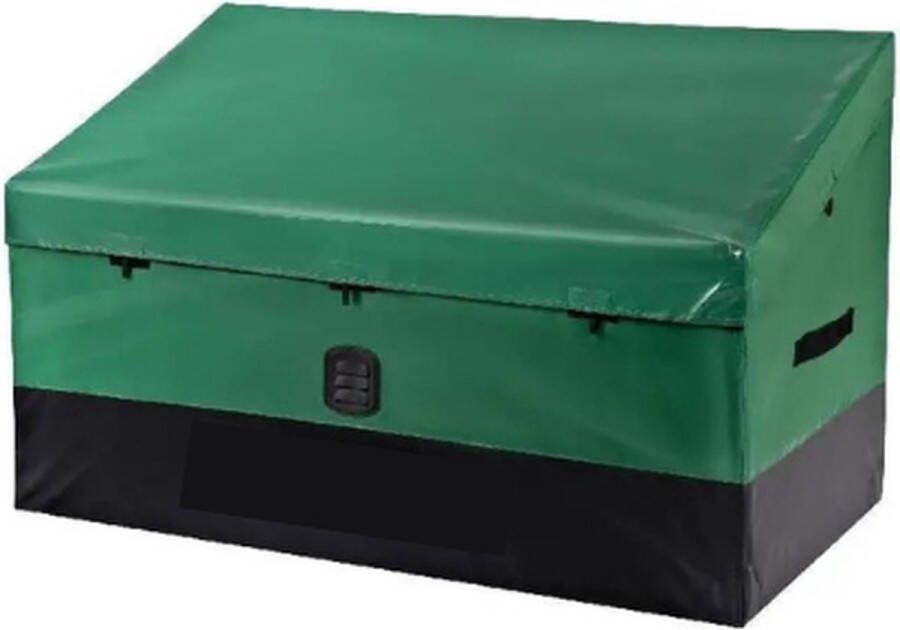 Opbergbox Tuin Tuinkussenbox Tuinkist Kussendoos Weersbestendig Waterdicht 565L 155x63x75x52 cm Tuinbox Groen