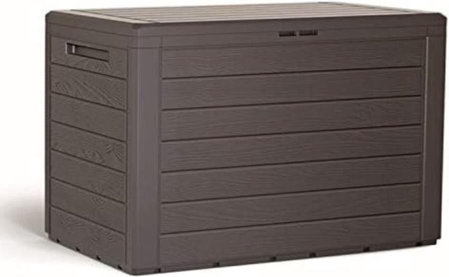 Opbergbox tuinkussenbox waterdicht Tuinkussenbox waterdicht Kussenbox voor buiten ‎B 78 x D 44 x H 55 cm Bruin