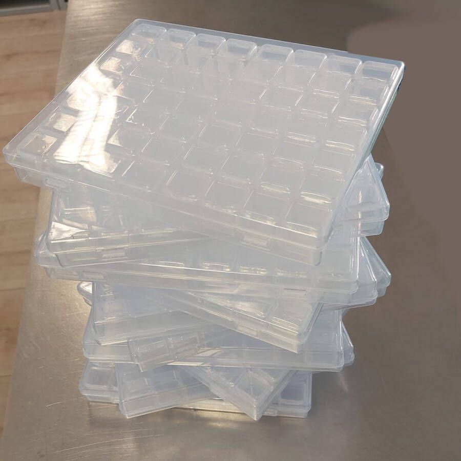 Opbergcassette voor steentjes & kralen FlipTop Box 56 bakjes (5 STUKS)