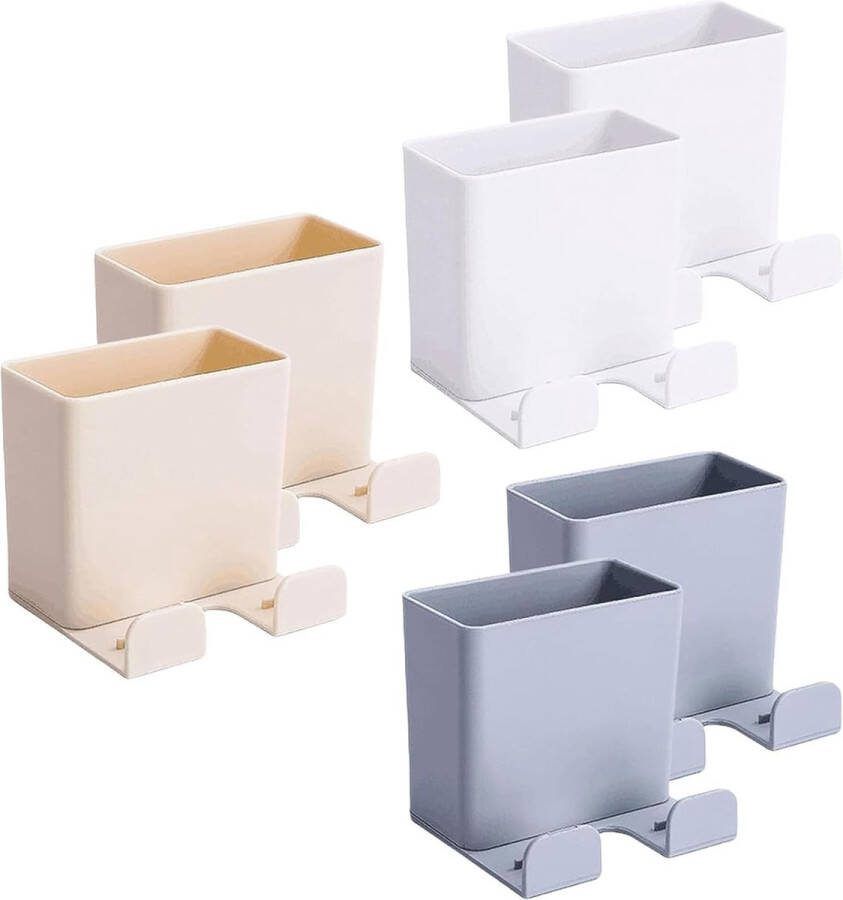 Opbergdoos met afstandsbediening wandhouder 6 stuks afstandsbediening wandhouder media-organizer opbergdoos wandhouder voor thuis kantoor mediaspeler controller mobiele telefoon