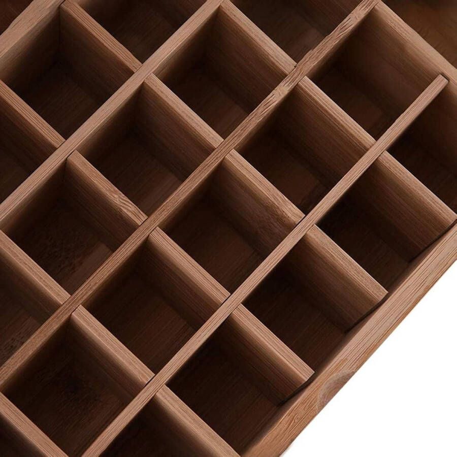 Opbergdoos voor Etherische Oliën 26 Slots Aromatherapie-olieflessen Georganiseerd Houten Organizer