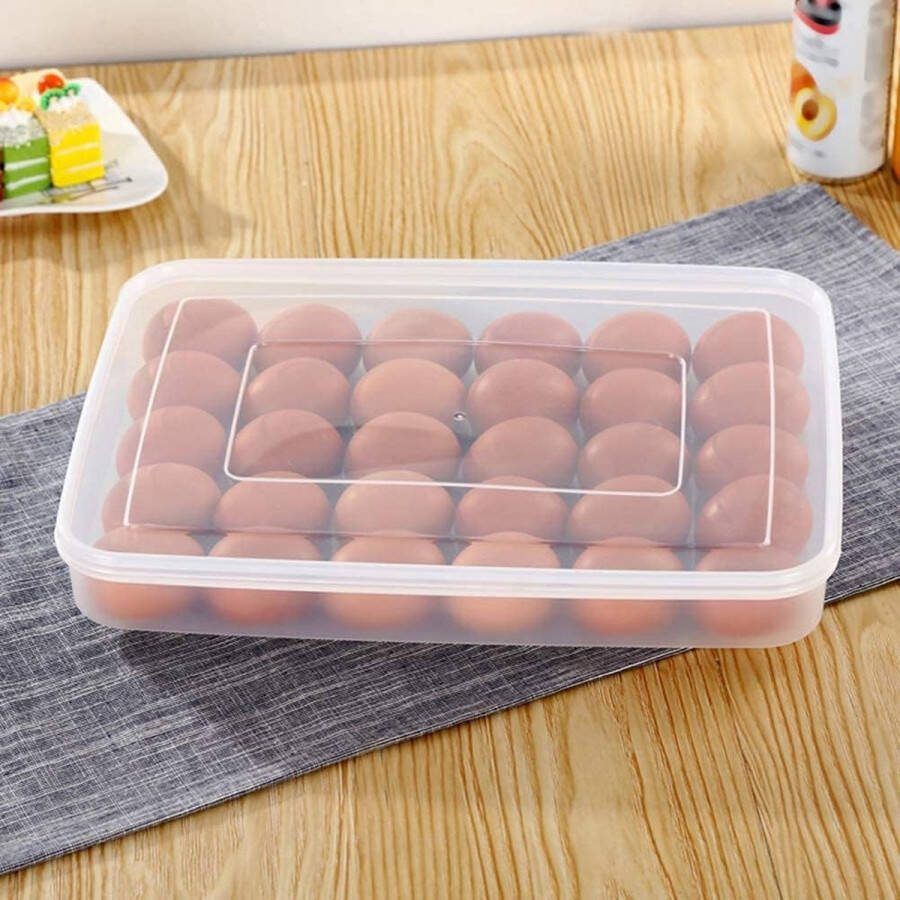 Opbergdozen voor 30 eieren in de koelkast voor 30 eieren eierhouders plastic eierhouder eieropbergdoos outdoor koelkast