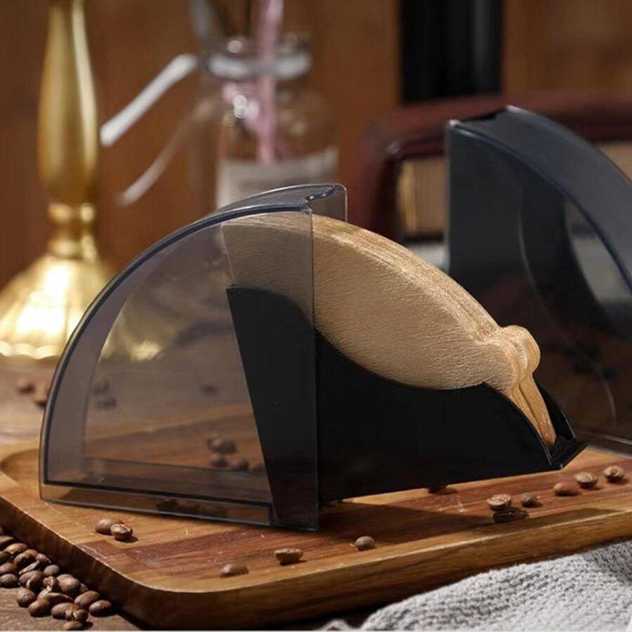Opbergen koffiefilter papierdispenser rek 50 stuks V01 en kegelkoffiefilter koffiefilterhouder