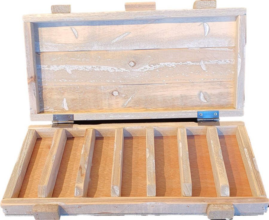 Opberger voor koffie cups Nespresso cupjes Waxinelicht doos Opberg box Woonaccessoire Wonen Sfeer Landelijk Decoratie Decoratief Opbergdoos Opbergbox Keuken Huishouden Woonaccessoires Hout Naturel Coffee Theelicht