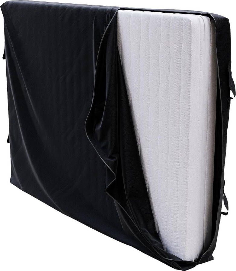 Opberghoes voor Matras Eenpersoonsbed 25cm Waterdicht met Handvaten en Rits