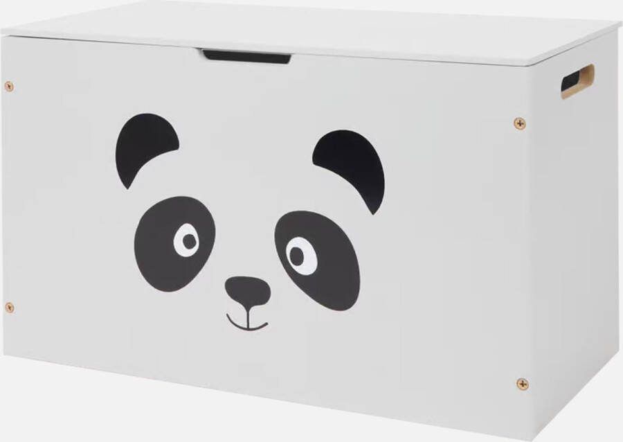 Opbergkist voor kinderen met Dierenpint panda 46 x 23 x 28 cm