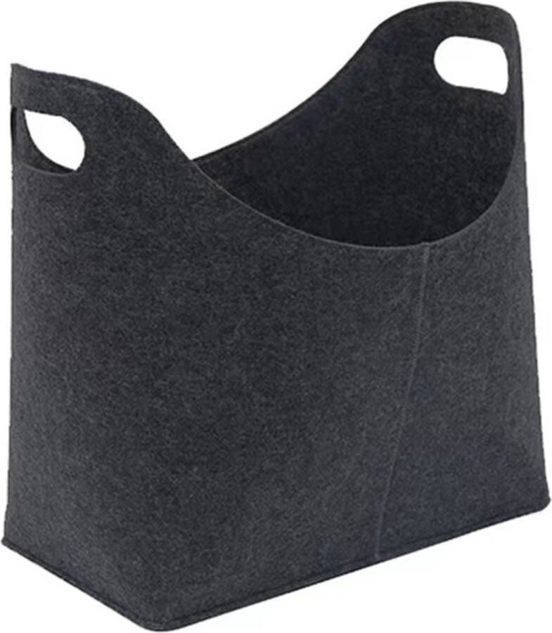 Opbergmand-houtmand vilt krantenbak viltmand Viltenbrandhoutmand-openhaardhouttas -Multifunction eleviltenopbergmand