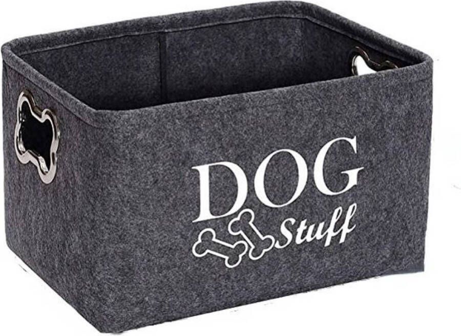 Opbergmand voor Hondenspeelgoed Grijs Opbergbox Speelgoed van Honden Dogs&Co