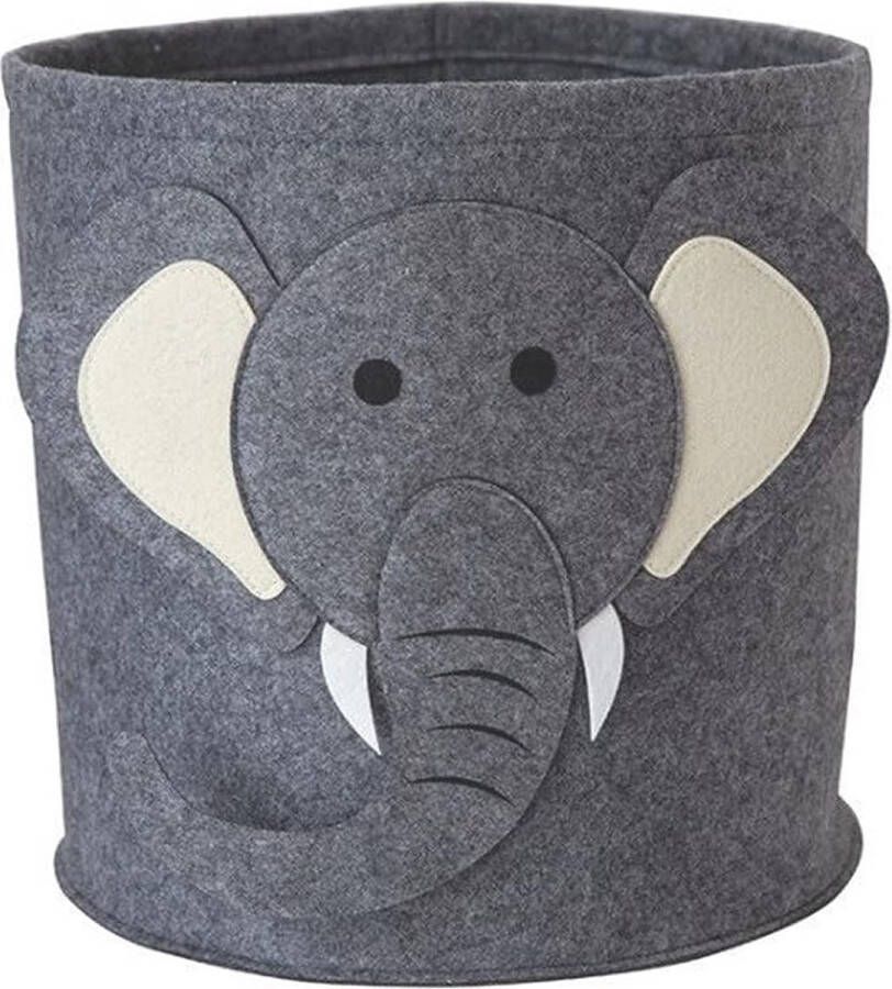 Opbergmand voor kinderen opbergdoos wasmand opbergkist speelgoedkist voor kinderkamer organizer (olifant)