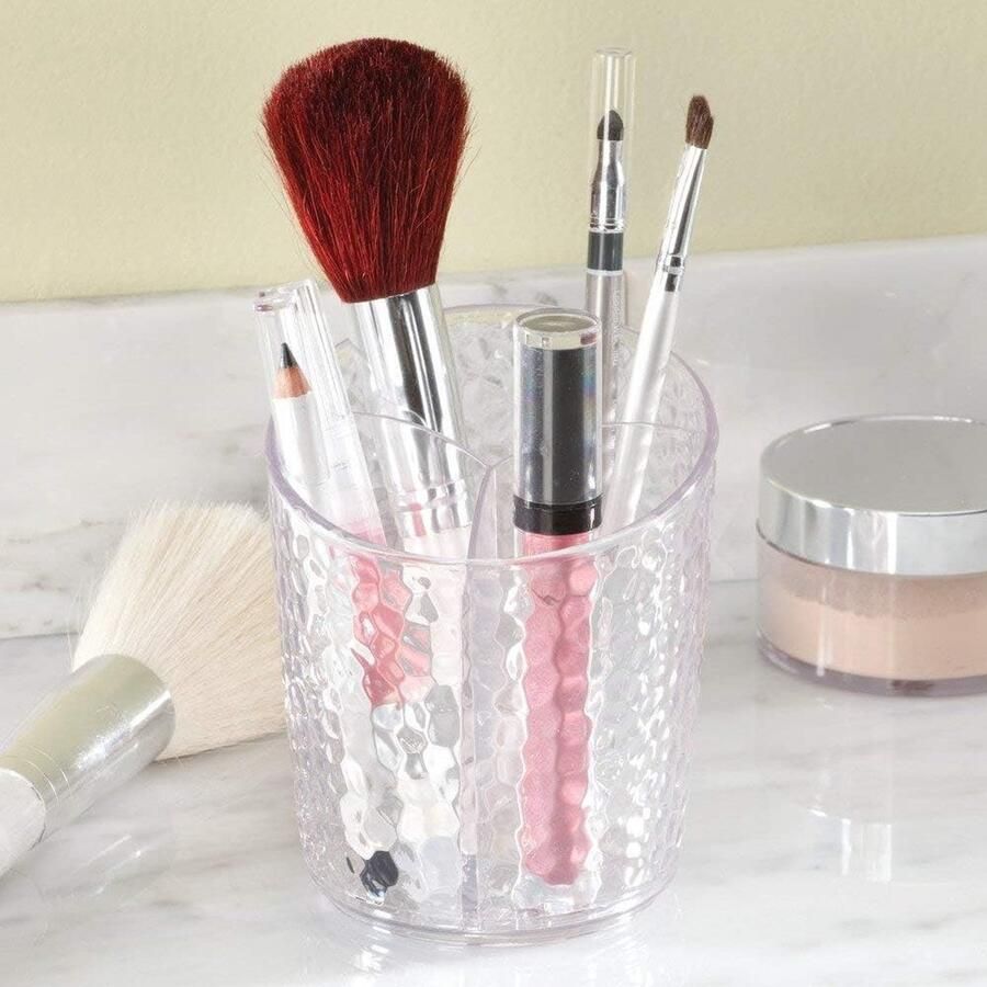 Opbergmaquillage voor het opbergen van mascara of crayons transparant