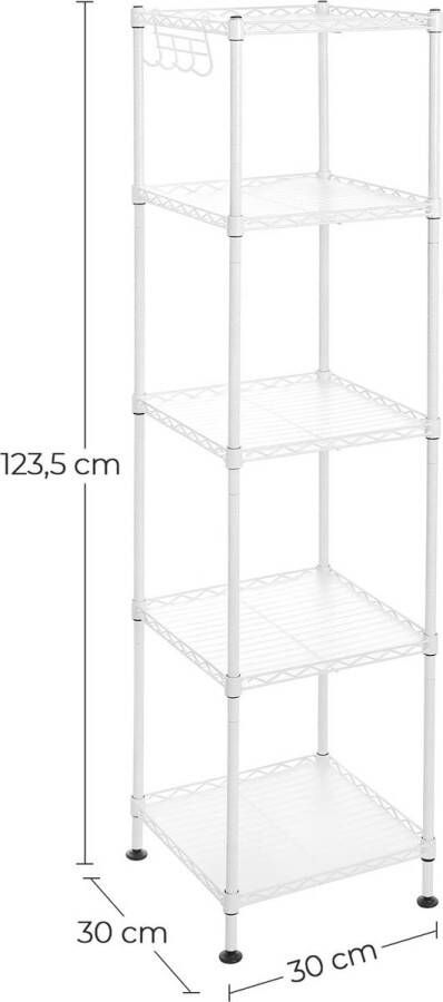 Opbergrek – Stellingkast – Opbergkast – Premium Storage Shelves Wit