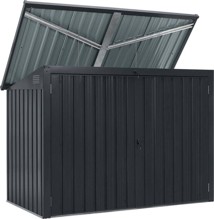 Juskys Opbergschuur containerberging 3 containers Metaal