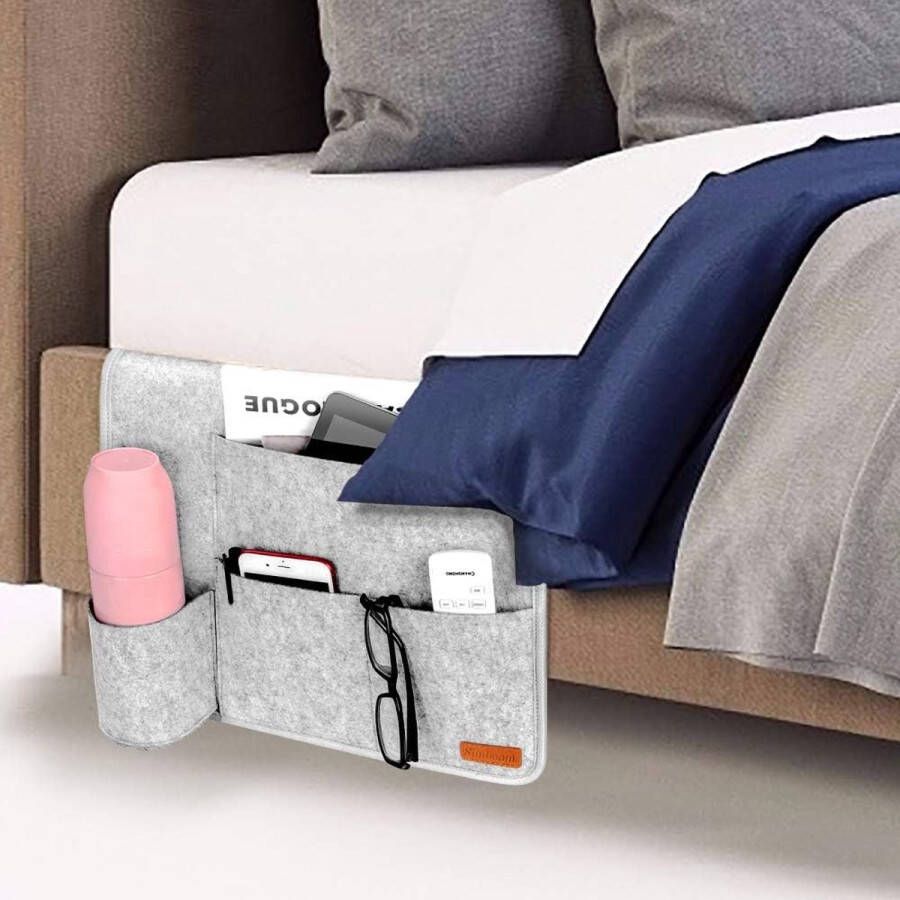 Opbergzak Voor Aan Het Bed Opbergzakken Organizertas Nachtkastje voor Boeken Mobiele Telefoon iPad Afstandsbediening Geschikt voor Slaapkamer Bank