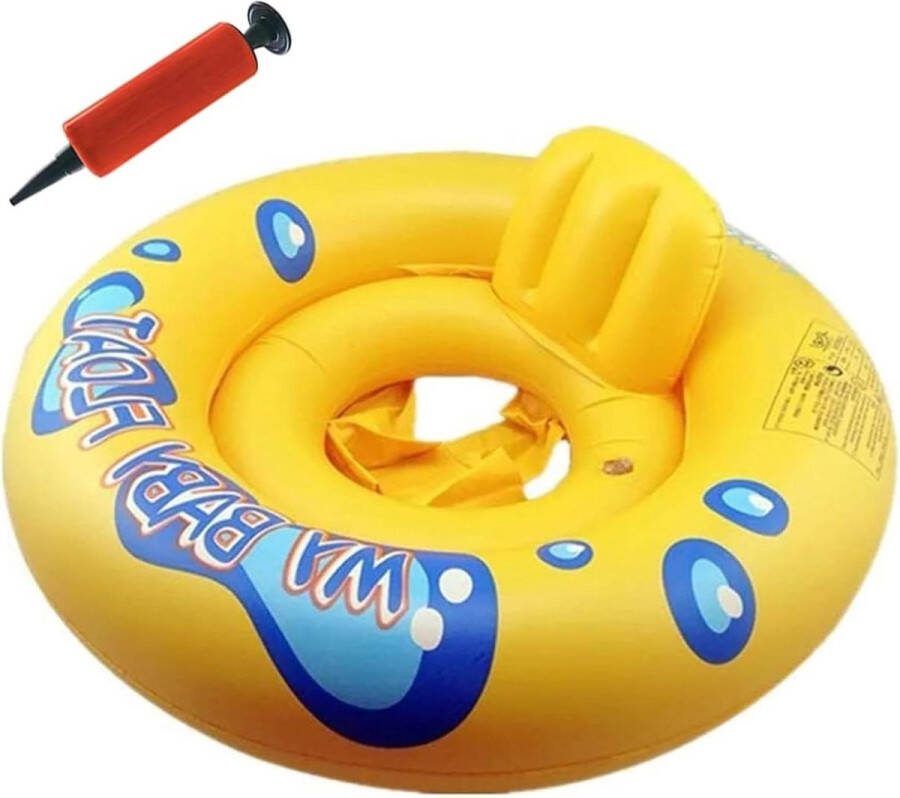 Opblaasbare babyzwemring met zitje kinderen peuterbad zwemhulp peuter babydobber 6-36 maanden Zwemband met zonnescherm