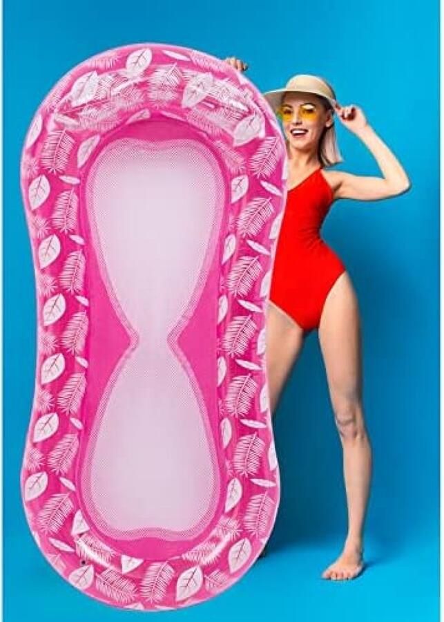 Opblaasbare Hangmat Waterhangmat met net Half Ondergedompelde Water hangmat Drijvende