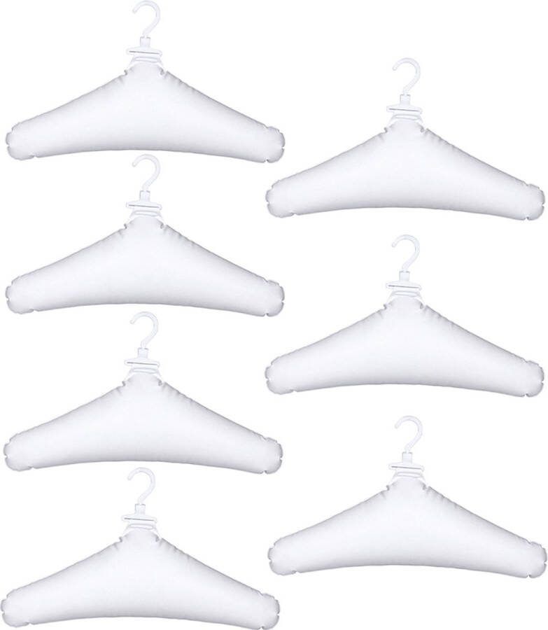 Opblaasbare Kledinghanger Kledinghangers Anti-slip 7 stuks Kleerhangers broeken Ruimtebesparende De kleerhanger voor onderweg Grijs Kledinghangers anti slip