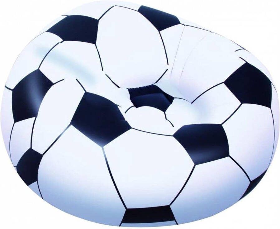Opblaasbare Poef Voetbal Groot formaat Afmetingen 114 x 112 x 71 cm
