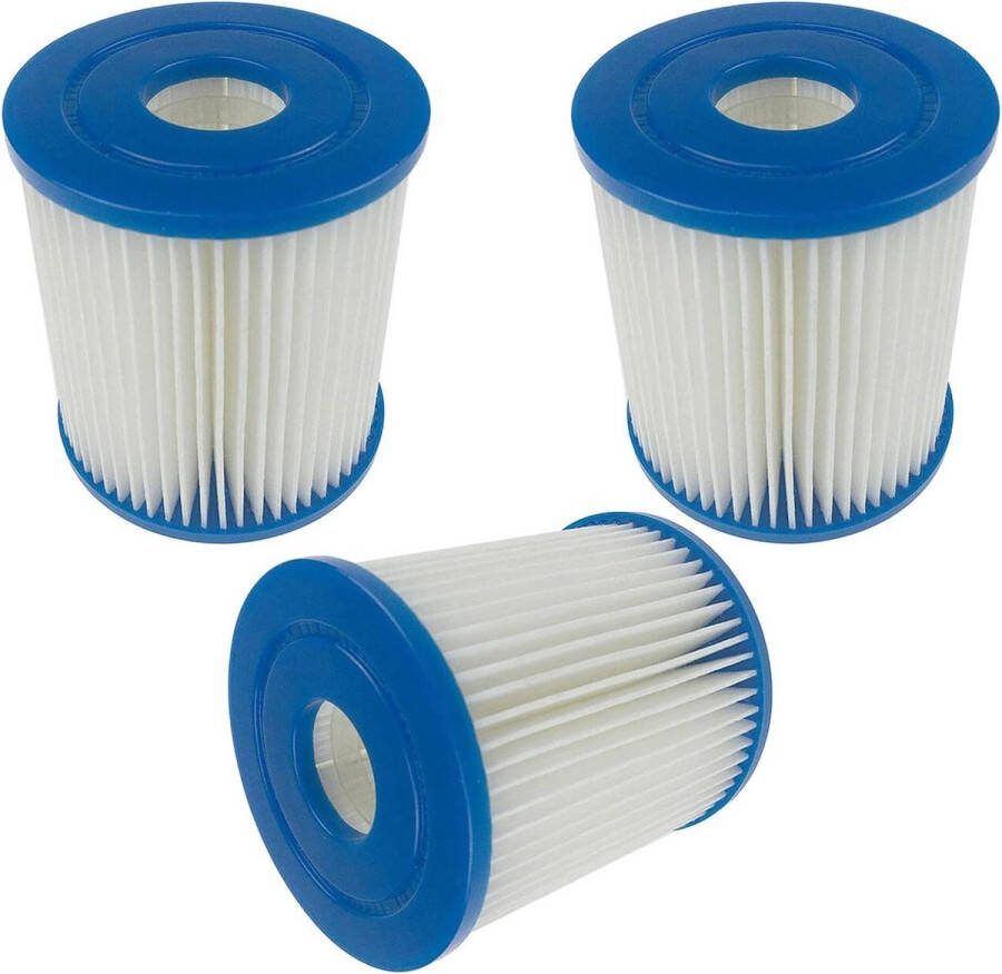 Opblaasbare Zwembadfilter Cartridge Vervanging Type I 330 Gallon Filter Element Pomp Pack van 3