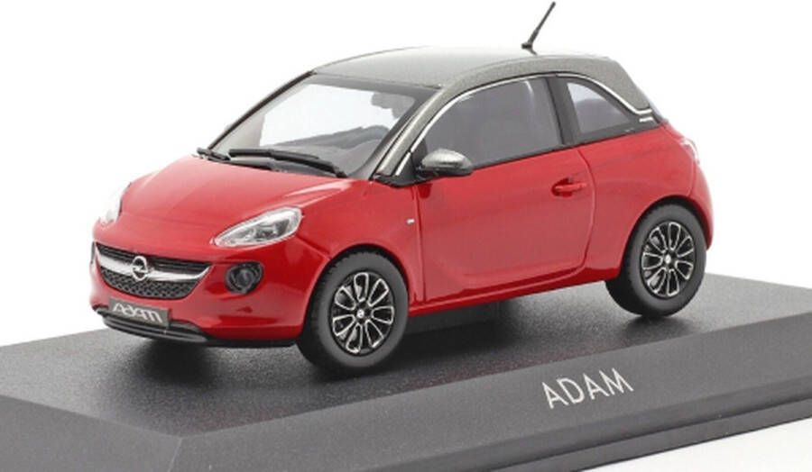 Opel Adam 2018 (Rood) (10 cm) 1 43 Autodealer Model {Modelauto Schaalmodel Miniatuurauto}