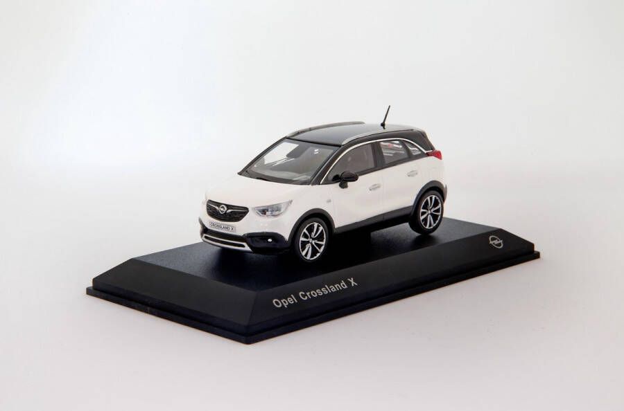 Opel Crossland X 2018 (Wit) (10 cm) 1 43 Dealer model [Modelauto Schaalmodel Miniatuurauto]