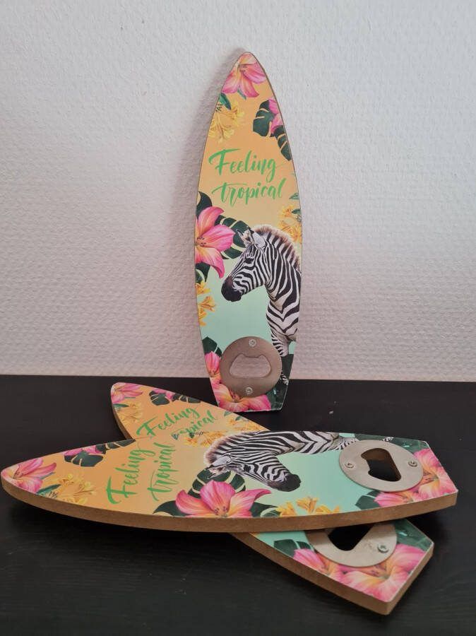 Opener surfplank zebra