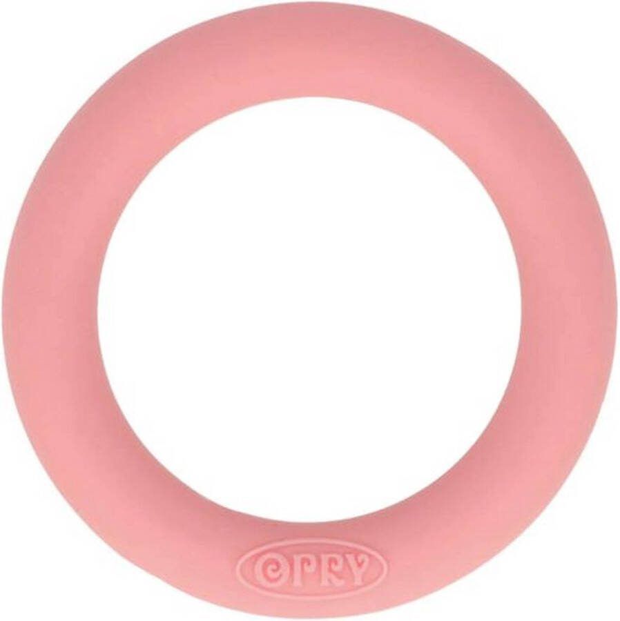 Opry Siliconen Bijtring Rond 65 mm Roze