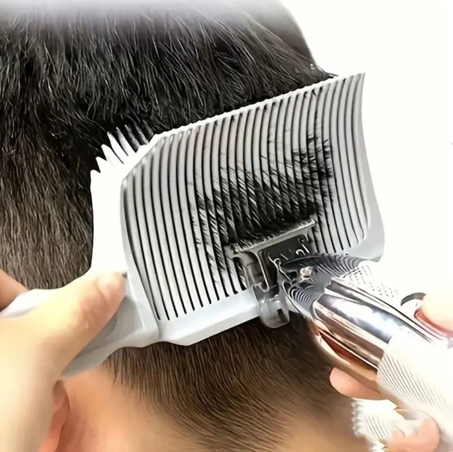 Opscheerkam Fade Kam Opscheren Knipkam Vervagen Trimmen Tondeusekam Overloopkam Overflow Haar Baard Trimmer Thuis Kapper Barber Styling Haar Professional Accessoire Wit