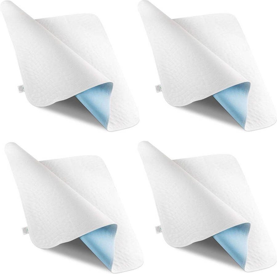 Opvangbak vloeistoffen Matrashoes waterdichte en wasbare onderlegger voor incontinentie lakens bloed zweet Opvangbak vloeistoffen 60 x 60 cm (4) Opvangbak vloeistoffen