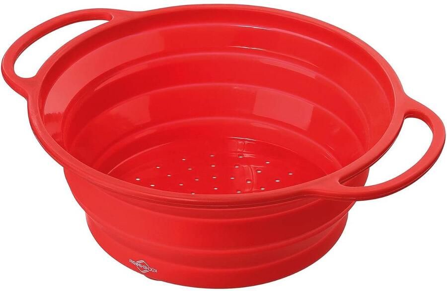 Opvouwbaar 24 cm rood vergiet inklapbaar keukenaccessoire