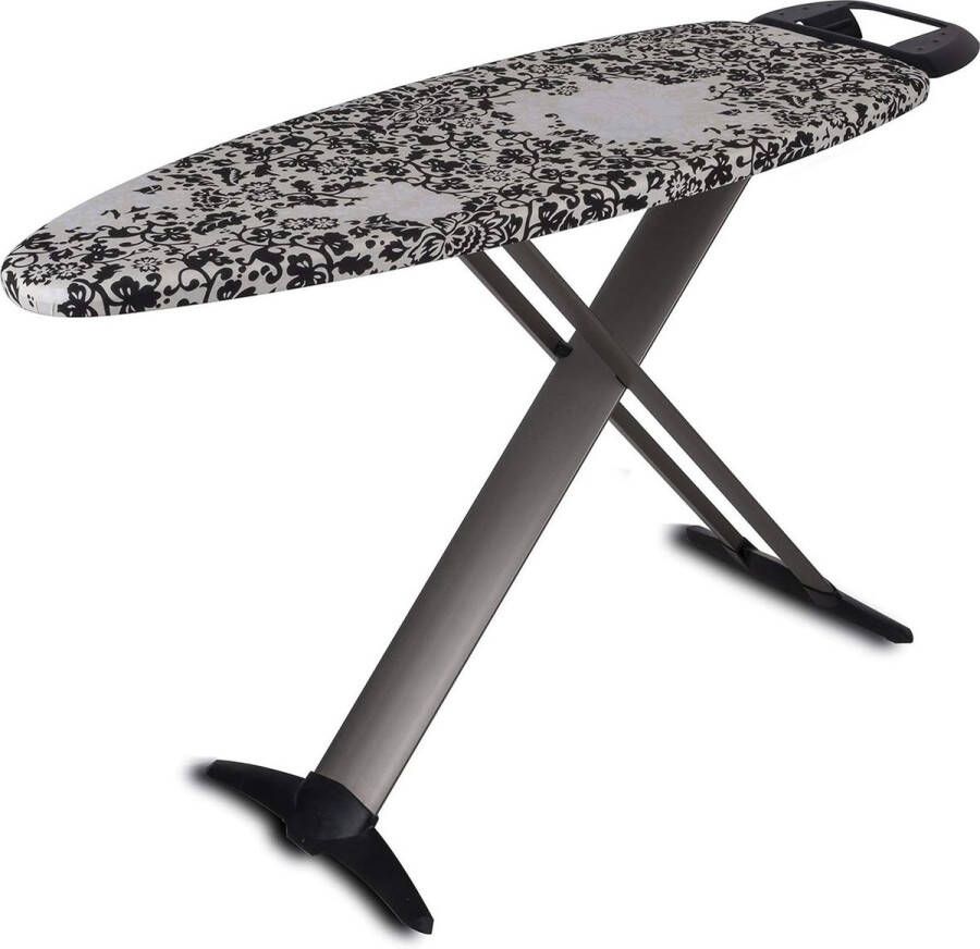 Opvouwbare aluminium strijkplank 130 x 47 cm Hoogte 93 cm Hoge kwaliteit met ijzeren steun Stoomcentrale steun