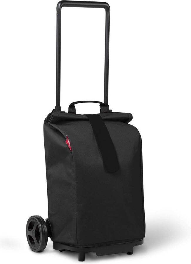 Opvouwbare boodschappentrolley met verstelbare telescoopgreep regentas met rolsluiting grote wielen inhoud 50 l Folding Shopping Trolley