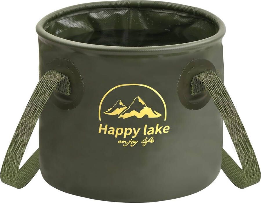 Opvouwbare campingspoelbak 10 liter outdoor opvouwbare emmer van zeildoek multifunctionele opvouwbare emmer