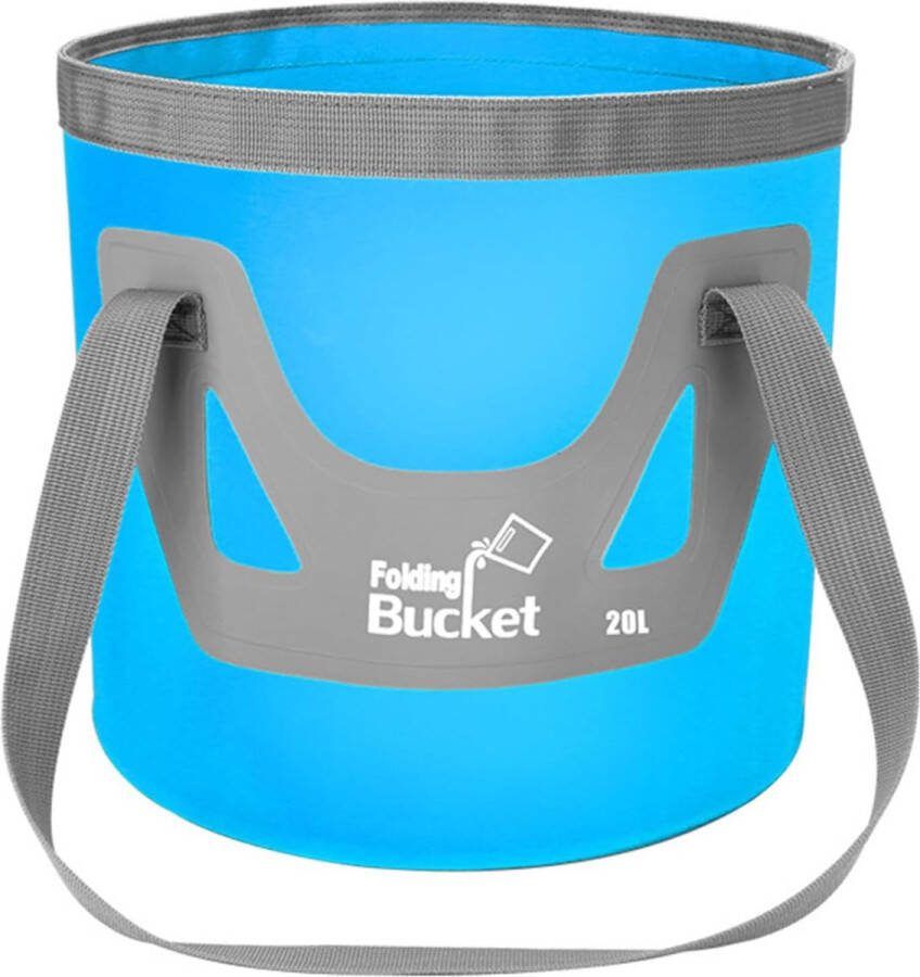 Opvouwbare emmer opvouwbare emmer 20 l emmer draagbare campingemmer met handvat robuust en lekvrij voor kamperen