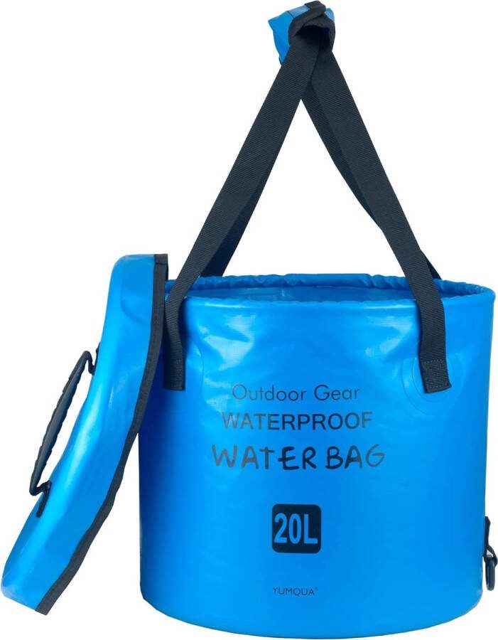 Opvouwbare emmer vouwemmer voor camping tuin autowas outdoor feest emmer met deksel als wateremmer spoelbak