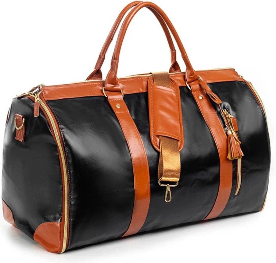 Opvouwbare en Uitklapbare Multifunctionele Reistas Handbagage Handige Opbergtas Innovatief Model Inklapbare Handtas 2024 voor Reizen Veel Capaciteit en Opbergruimte Vlieg Vakantie Reiskoffer Bagage Tas Koffer Zwart
