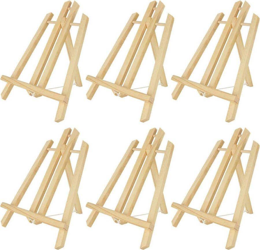 Opvouwbare houten schildersezel 30 cm Mini tafelschildersezel voor olieverfschilderijen