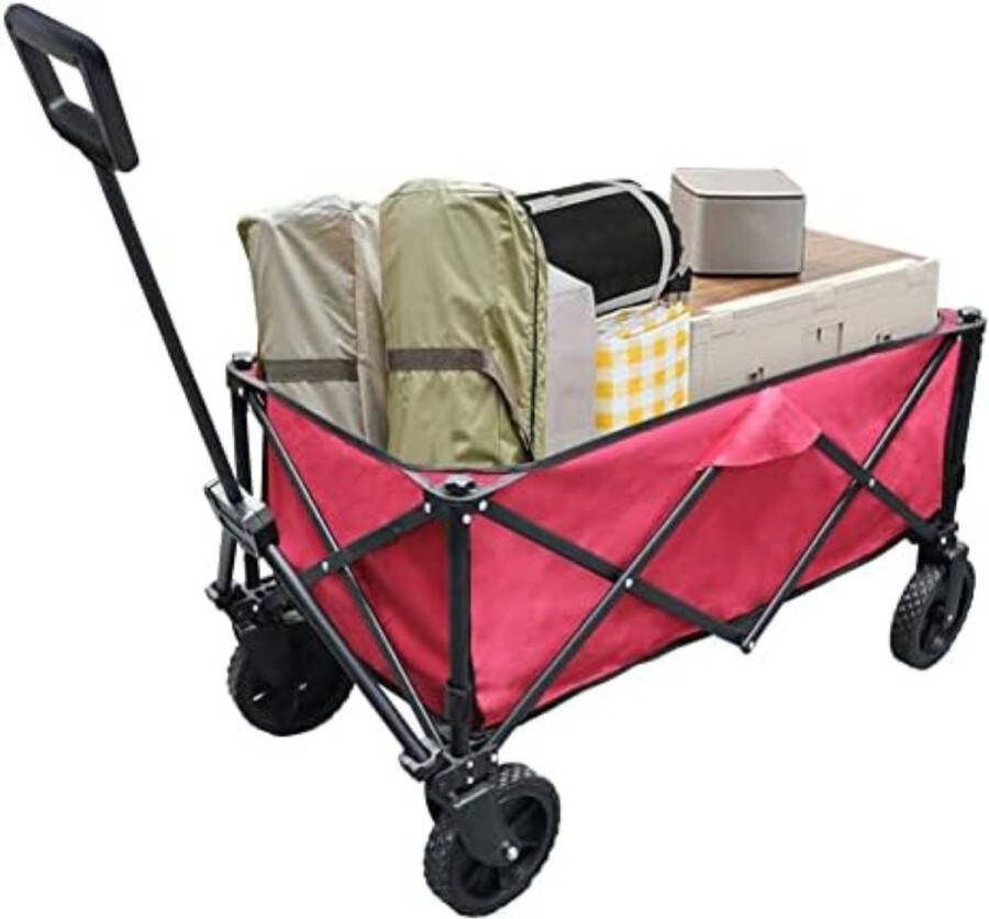 Opvouwbare kar Inklapbare kar Inklapbare bolderkar Opvouwbare bolderkar 86 x 42 5 x 32 5 cm 8 kg Rood